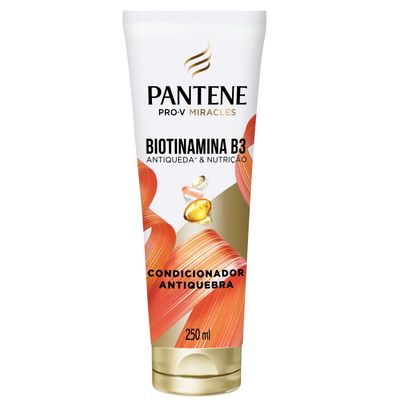 Condicionador Antiqueda e Nutrição 250ml Pantene Pro-V Miracles Biotinamina B3 Fortalecedor