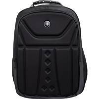 Mochila Executiva para Notebook 18" Poliéster Preta Yin's Alça de Ferro Reforçada