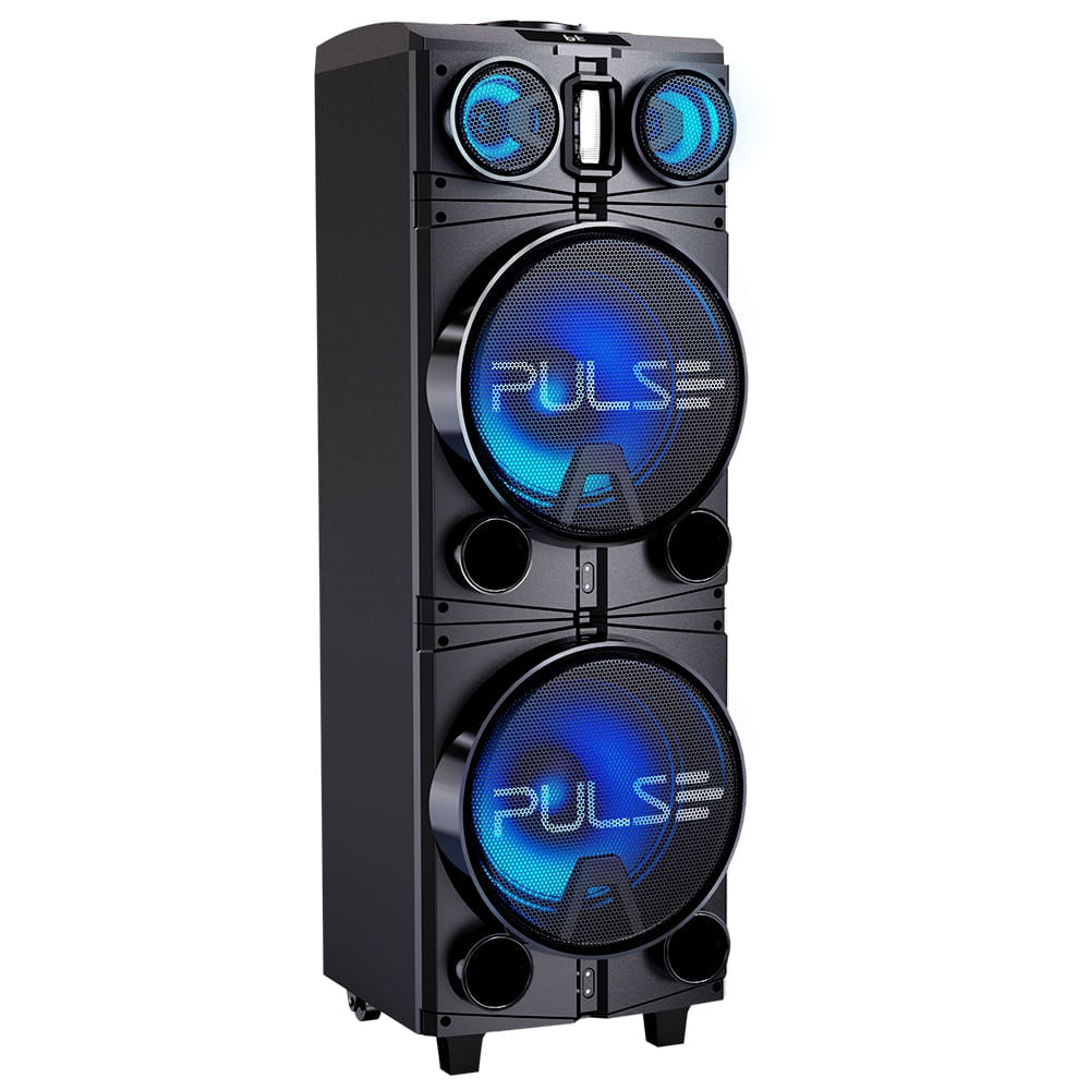 Caixa de Som Bluetooth Pulse Torre Storm 2 SP514 1500W Bivolt Preta