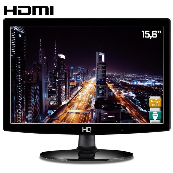 Monitor 15.6" LED Widescreen HDMI HQ 16HQ-LED VESA Ajuste de inclinação