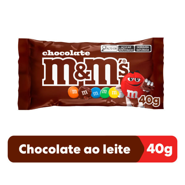 Confeito de Chocolate ao Leite M&M's 40g Crocante