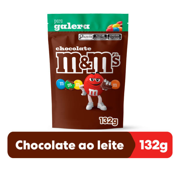 Mars M&M's Confeito Chocolate ao Leite 132g Casquinha Crocante