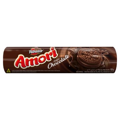 Biscoito Recheado Chocolate Amori Richester 125g Crocante
