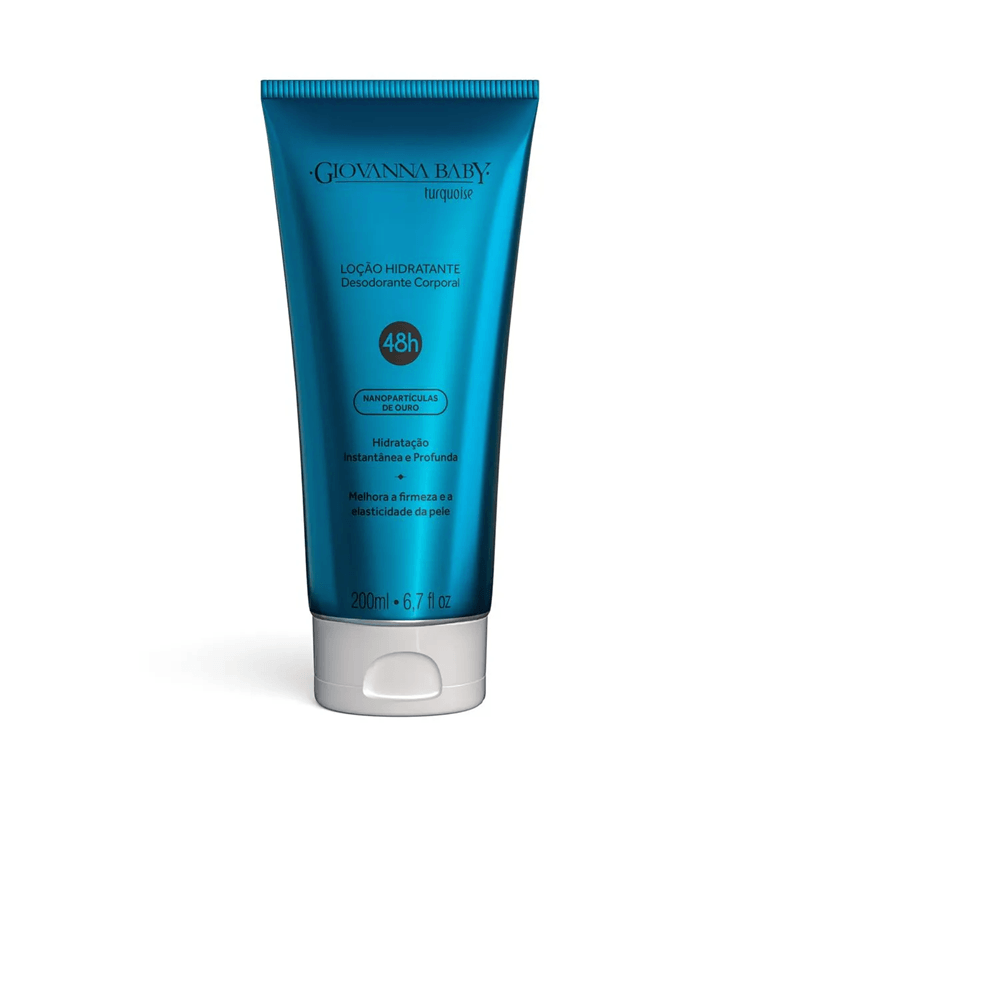Loção Hidratante Iluminadora Vegana Giovanna Baby Turquoise 200ml