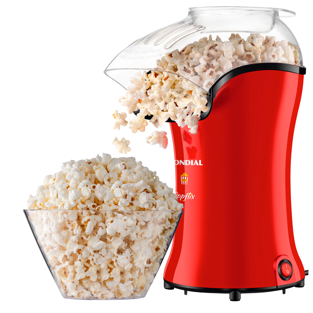 Pipoqueira Elétrica Mondial Popflix PP-03 1200W 220V Vermelha