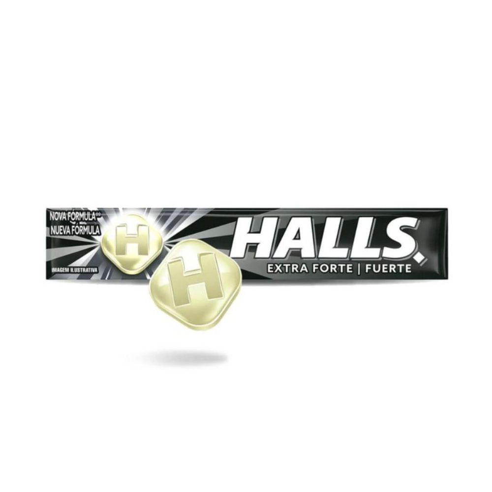 Bala Mentol Extra Forte Halls 27g Refrescante
