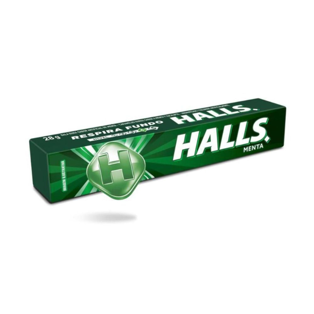 Bala Menta Halls 28g Stick Refrescante