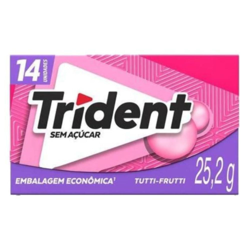 Goma de Mascar Tutti-Frutti Trident 25,2g 14 Unidades Sem Açúcar