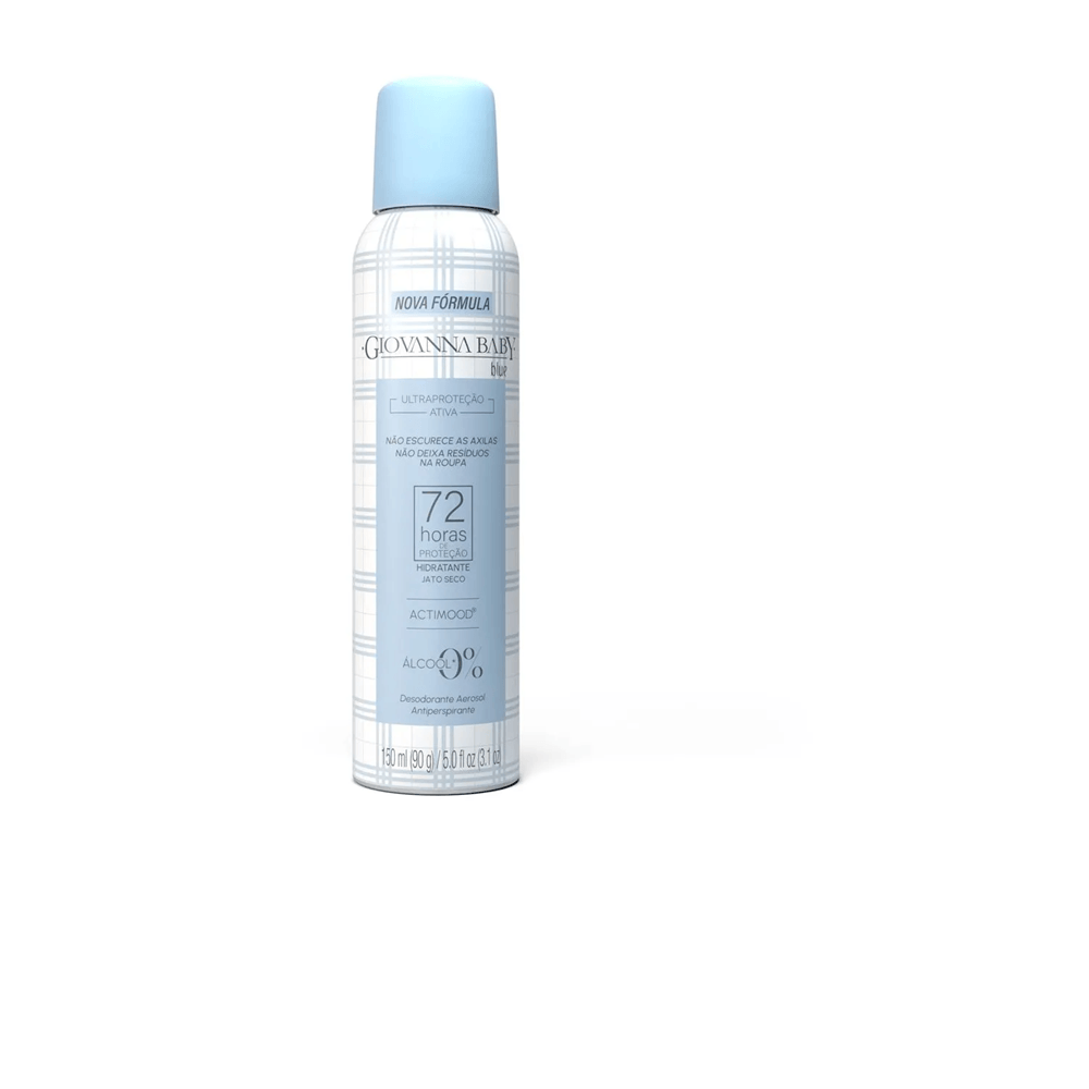 Desodorante Antitranspirante Giovanna Baby Blue Aerossol 150ml