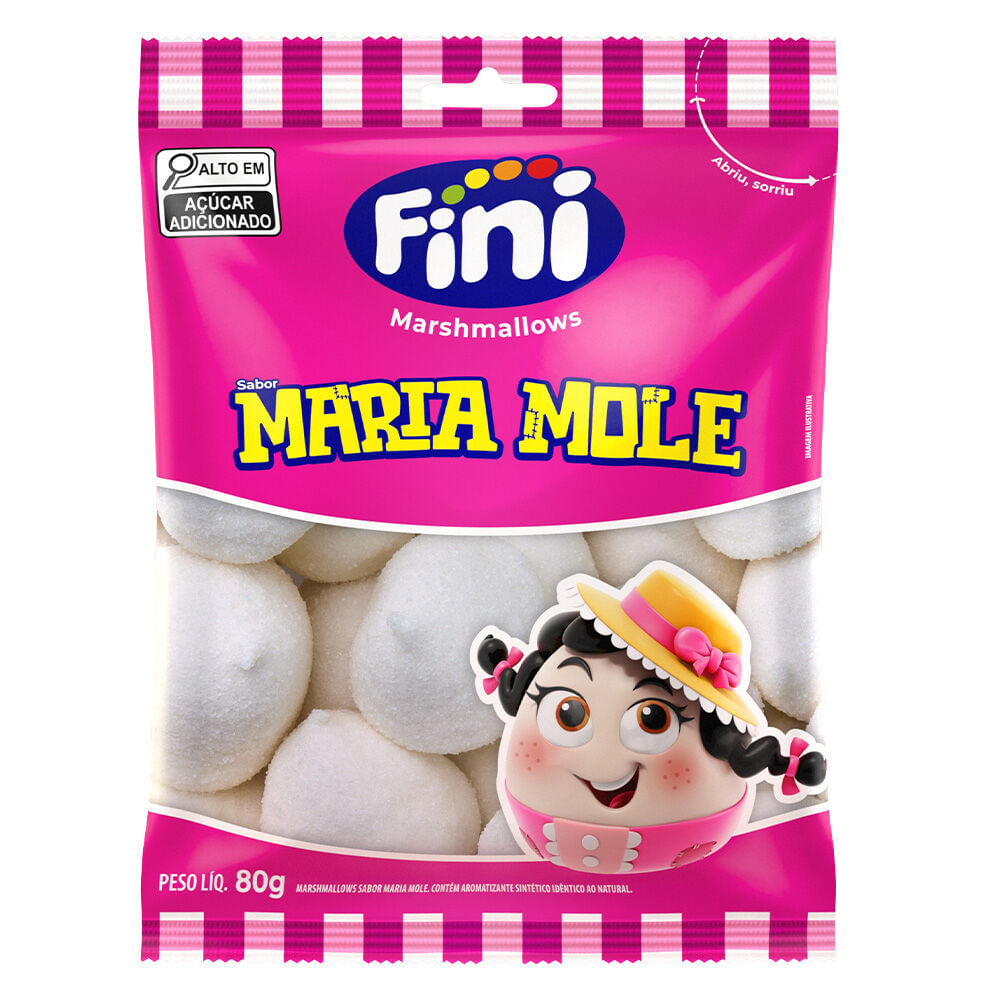 Marshmallow Maria Mole Fini 80g Sem Glúten