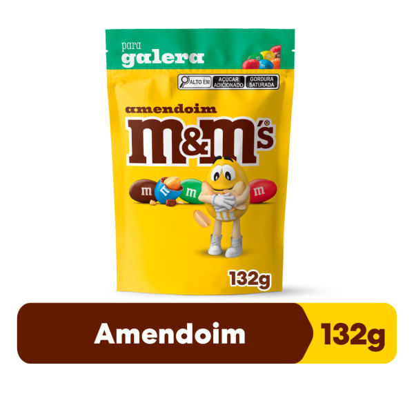 Mars Confeito M&M's Amendoim 132g Chocolate ao Leite