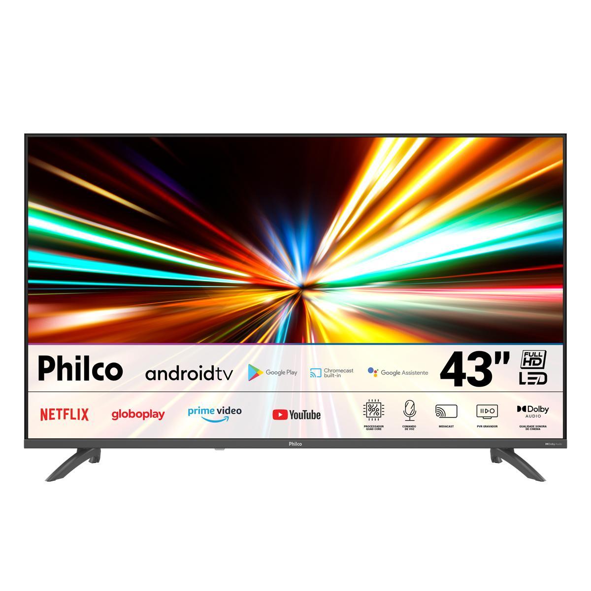 Smart TV Full HD Philco 43" P43EAA Android TV LED HDR Space Grey