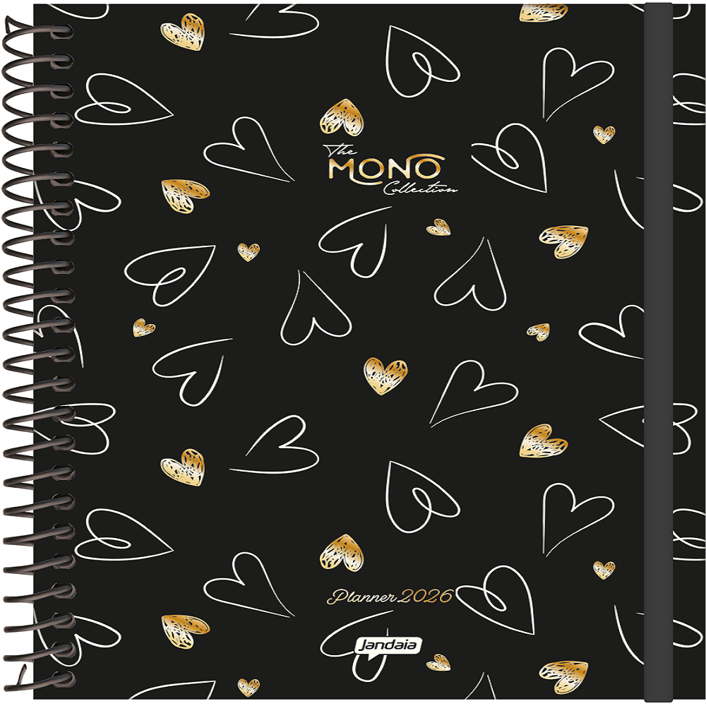 Planner 2026 Office Mono 160 Páginas Jandaia Capa Dura