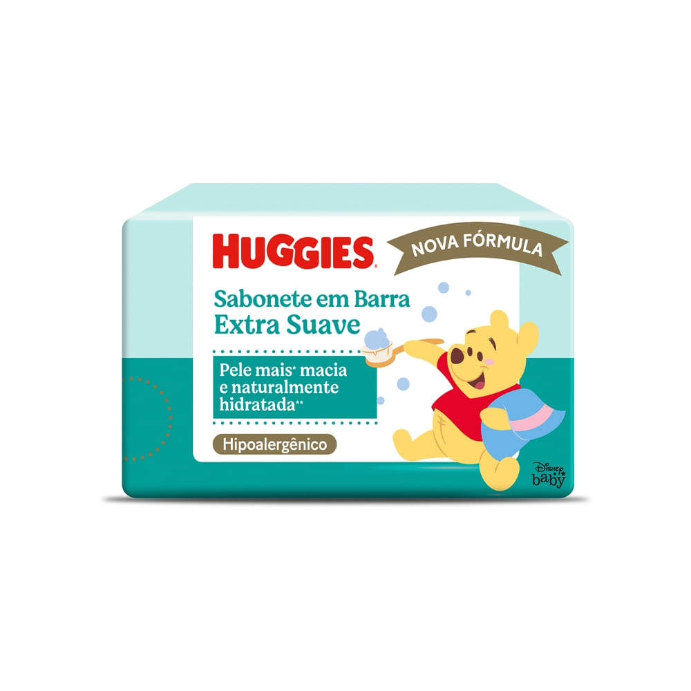 Sabonete em Barra Extra Suave 75g Huggies Infantil Pele Sensível