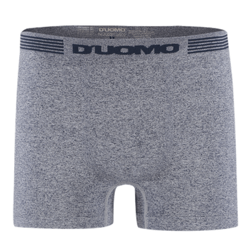Cueca Boxer Duomo sem Costura Microfibra Mescla Preto Adulto GG