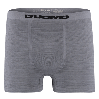 Cueca Boxer sem Costura Duomo DM1003 Microfibra Cinza Mescla