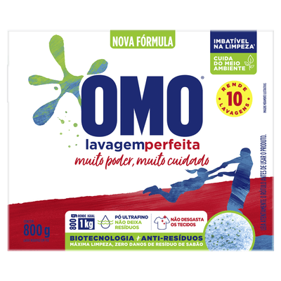Sabão em Pó Omo Lavagem Perfeita 800g