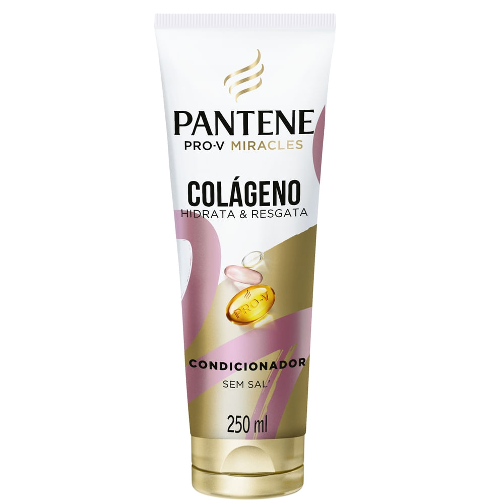 Condicionador Hidratação e Resgate 250ml Pantene Pro-V Miracles Colágeno Cabelos Danificados