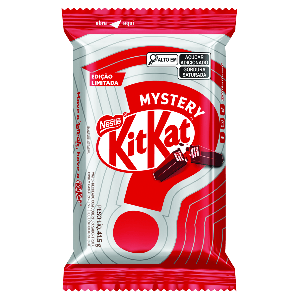 KitKat Chocolate Wafer Crocante Mystery 41,5g Edição Limitada