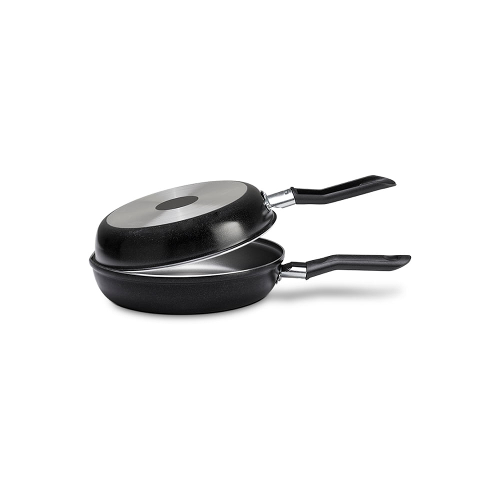 Omeleteira Antiaderente Brinox Ebony 18cm 0,75L Preta