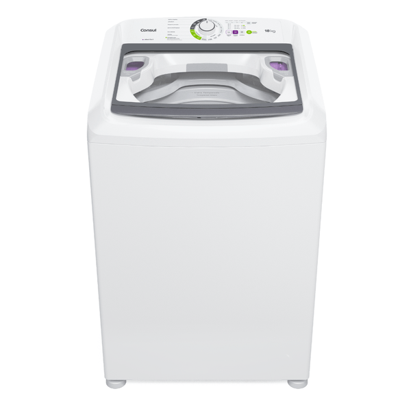 Máquina de Lavar Consul 18Kg Branca com Lavagem Econômica e Ciclo Edredom CWK18AB - 220v