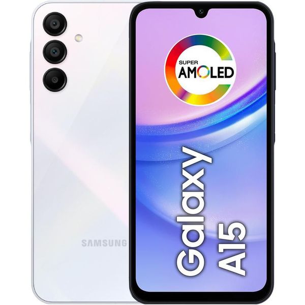 Smartphone Samsung Galaxy A15 4G 128GB Tela 6.5" 4GB RAM Câmera Tripla + Selfie 13MP - Azul Claro