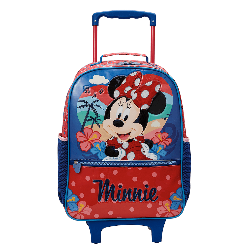 Mochila com Rodinha Minnie X2 14 Polegadas Xeryus Haste Retrátil
