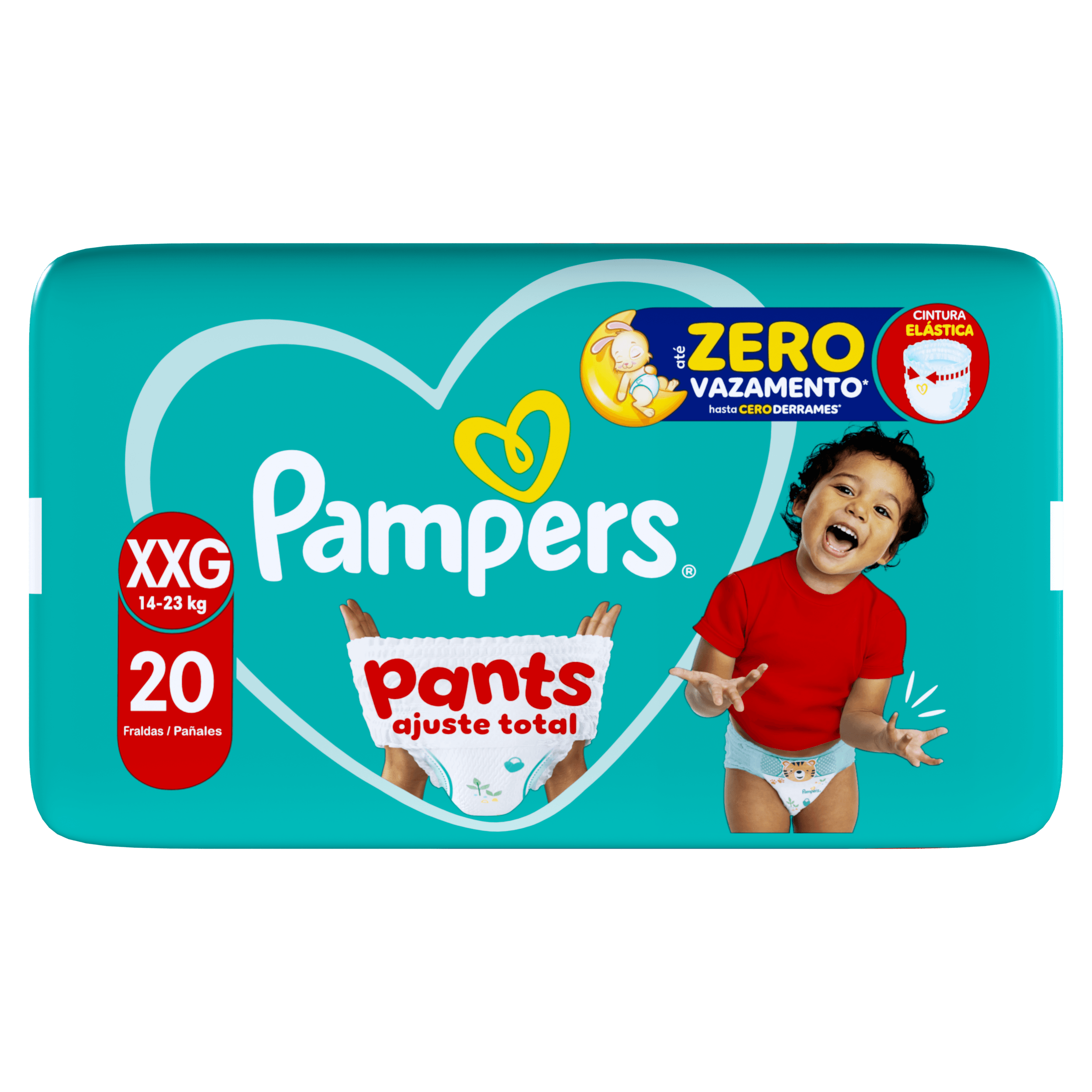 Fralda Descartável Noturna Pampers Pants Ajuste Total XXG 20un