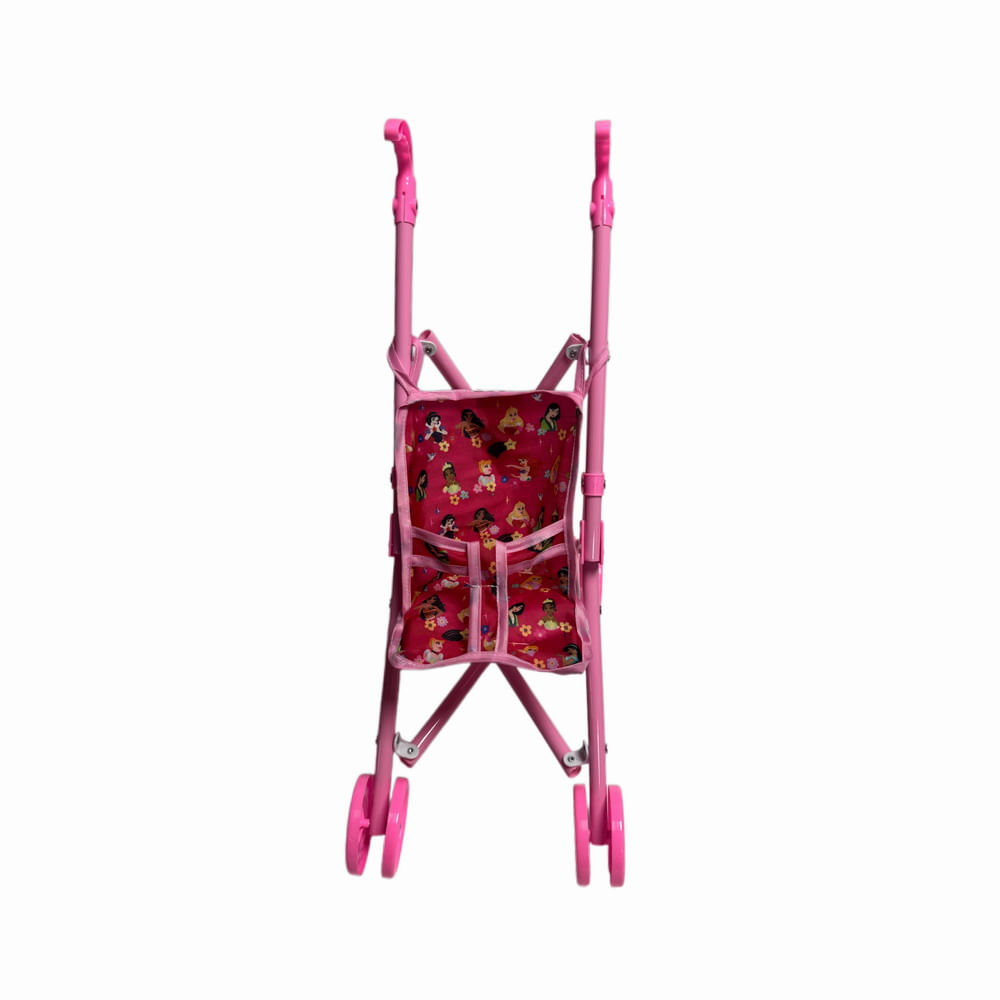 Carrinho de Boneca Interativo Brink+ Princesas Disney Rosa