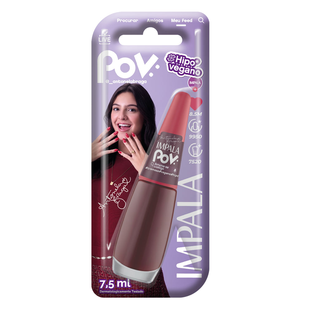 Esmalte Vegano Impala POV: Arrume-se Comigo Cremoso 7,5ml