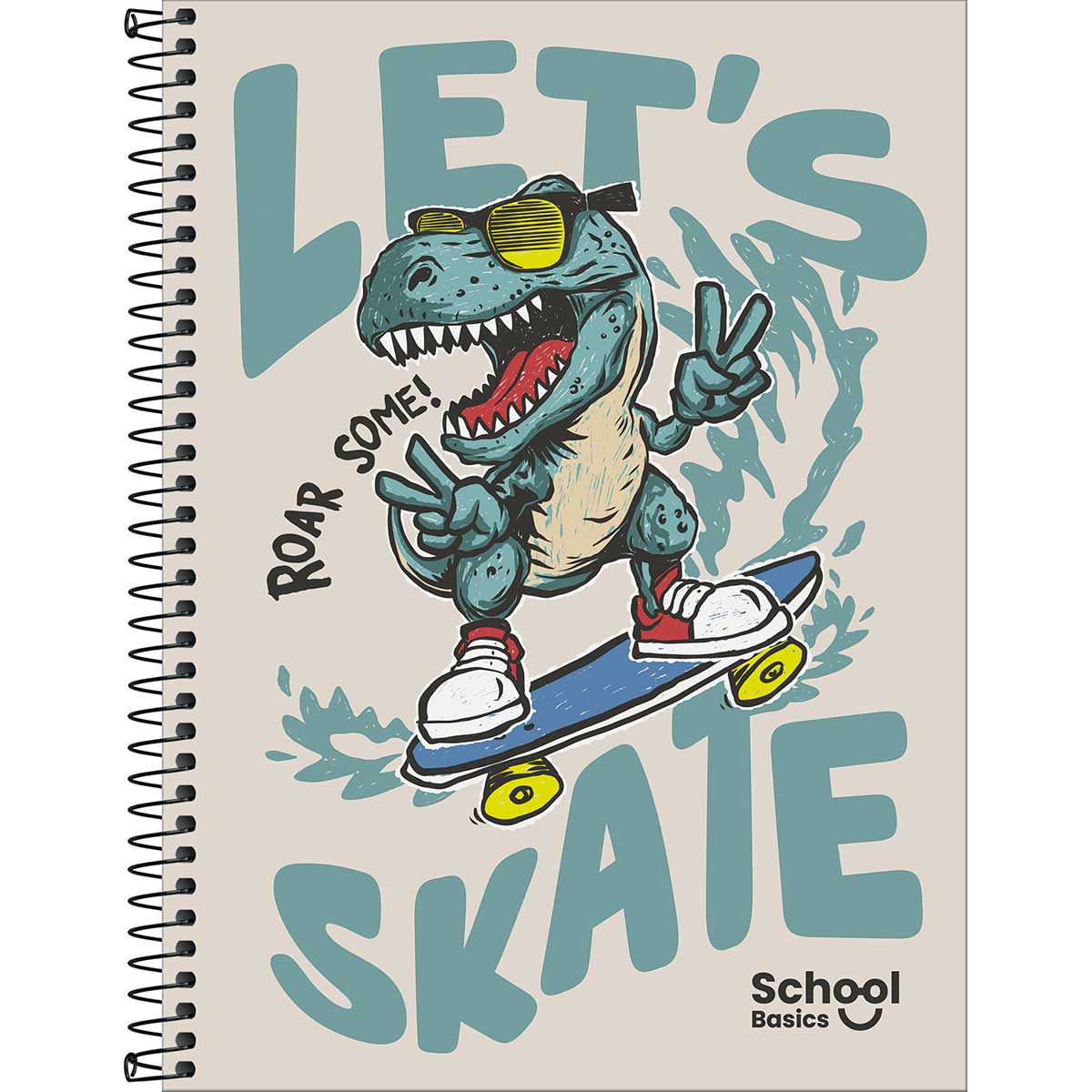 Caderno Universitário 1 Matéria 80 Folhas School Basics Capa Dura