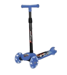 Patinete Infantil com Luz Etilux 3 Rodas Azul