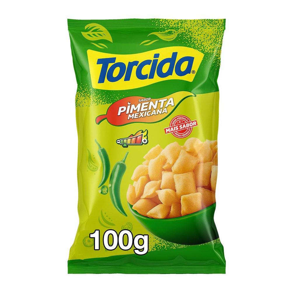 Salgadinho de Trigo Pimenta Mexicana Torcida 100g Crocante