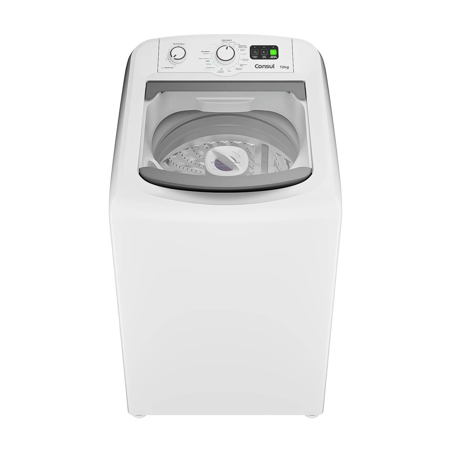 Máquina de Lavar Branca Consul 12kg com Dosagem Econômica e Ciclo Edredom - CWM12AB