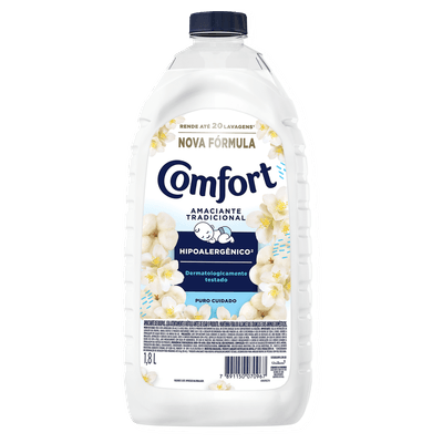 Amaciante Líquido Comfort Tradicional Puro Cuidado Hipoalergênico 1,8L