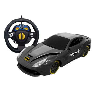 Carrinho Controle Remoto Candide Auto-Racing Batman Cinza e Preto