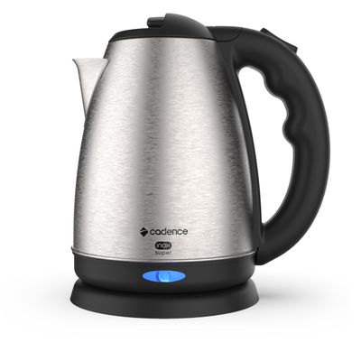 Chaleira Elétrica Cadence 1,8L Inox 220V 1800W Desligamento Automático CHALEIRA ELETRICA CADENCE INOX SUPER 1,8L 220V
