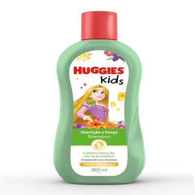 Shampoo Infantil Hipoalergênico Huggies Kids Nutrição e Força 360ml