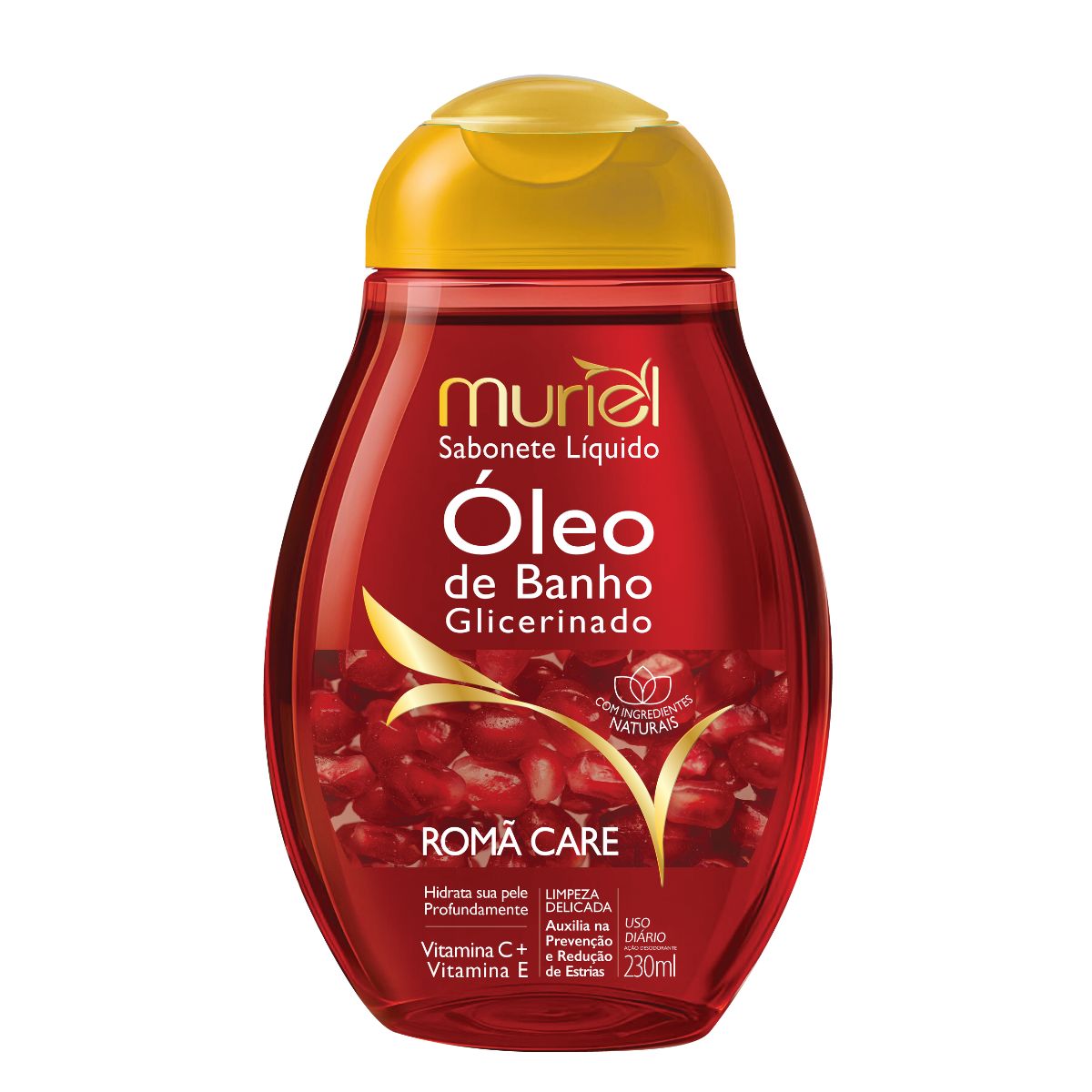 Sabonete Líquido Hidratante Muriel Romã Care 230ml