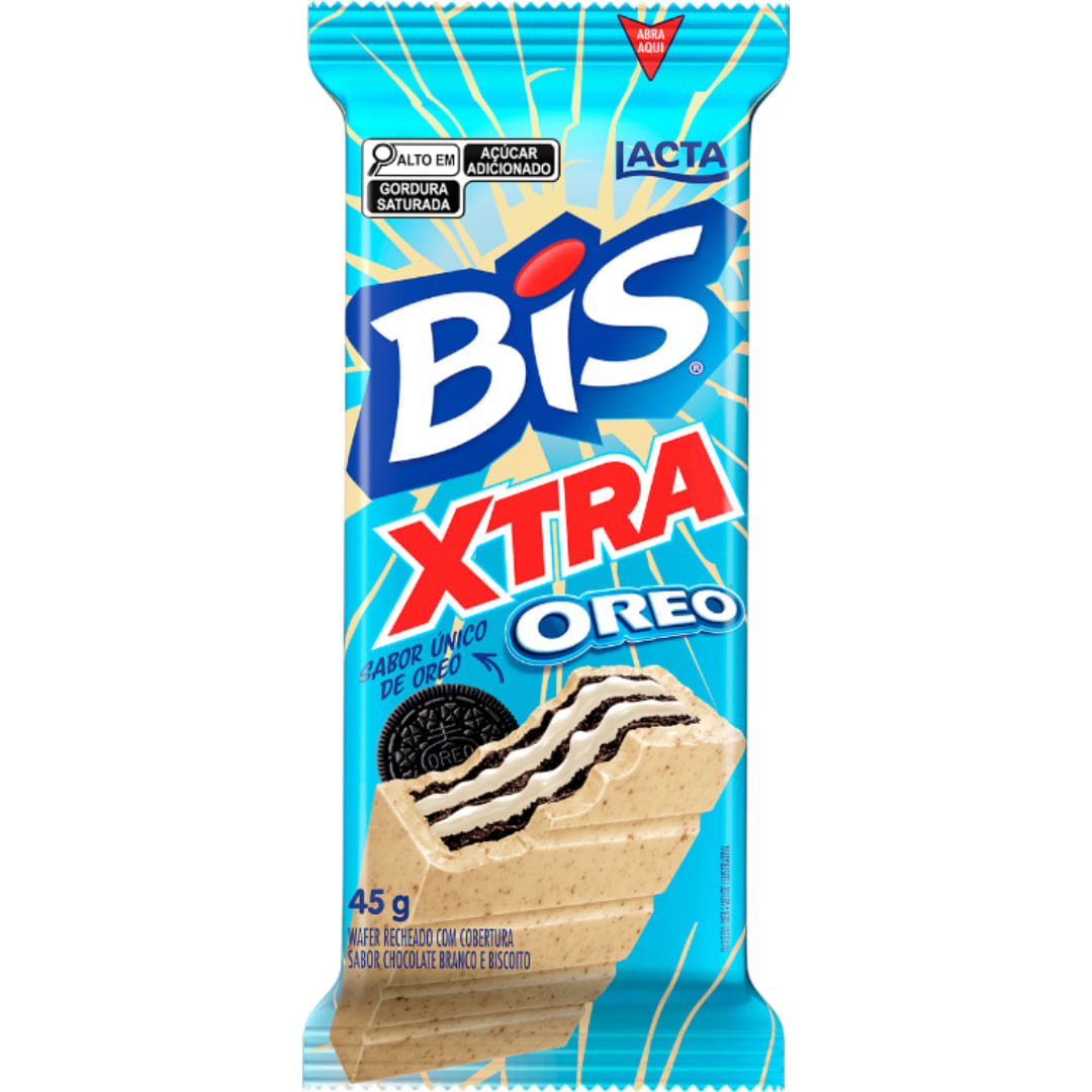 Chocolate Wafer Oreo Bis Xtra Lacta 45g Crocante