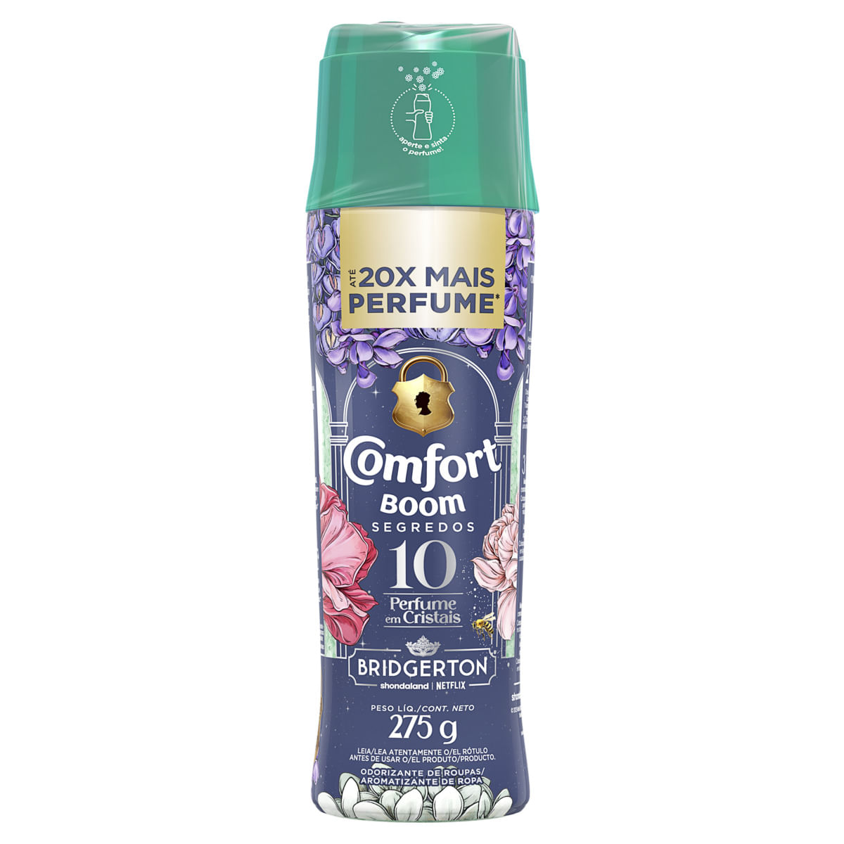 Perfume para Roupas Comfort Boom Bridgerton Segredos em Cristais Opulent Florals 275g