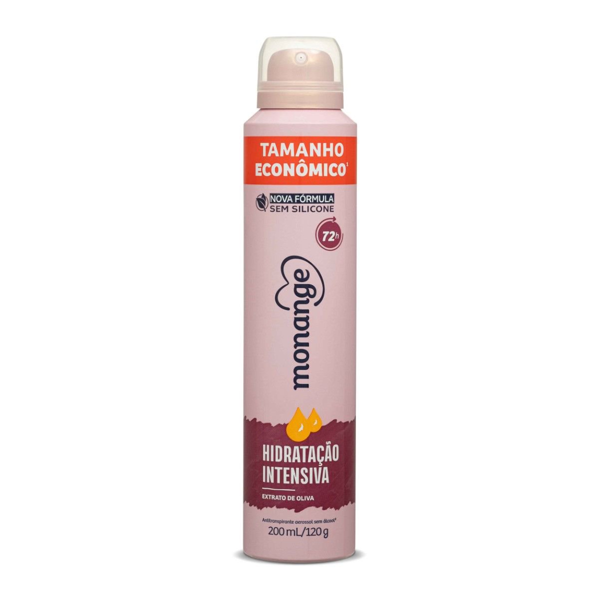 Desodorante Antitranspirante Feminino Monange Hidratação Intensiva 200ml