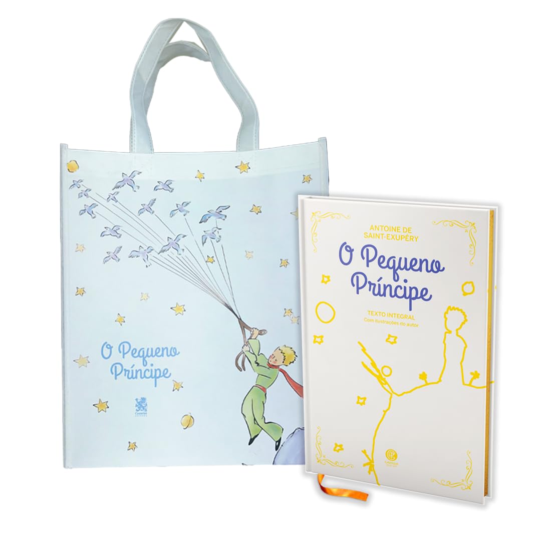O Pequeno Príncipe Antoine de Saint-Exupéry Edição de Luxo Almofadada Capa Dura com Ecobag