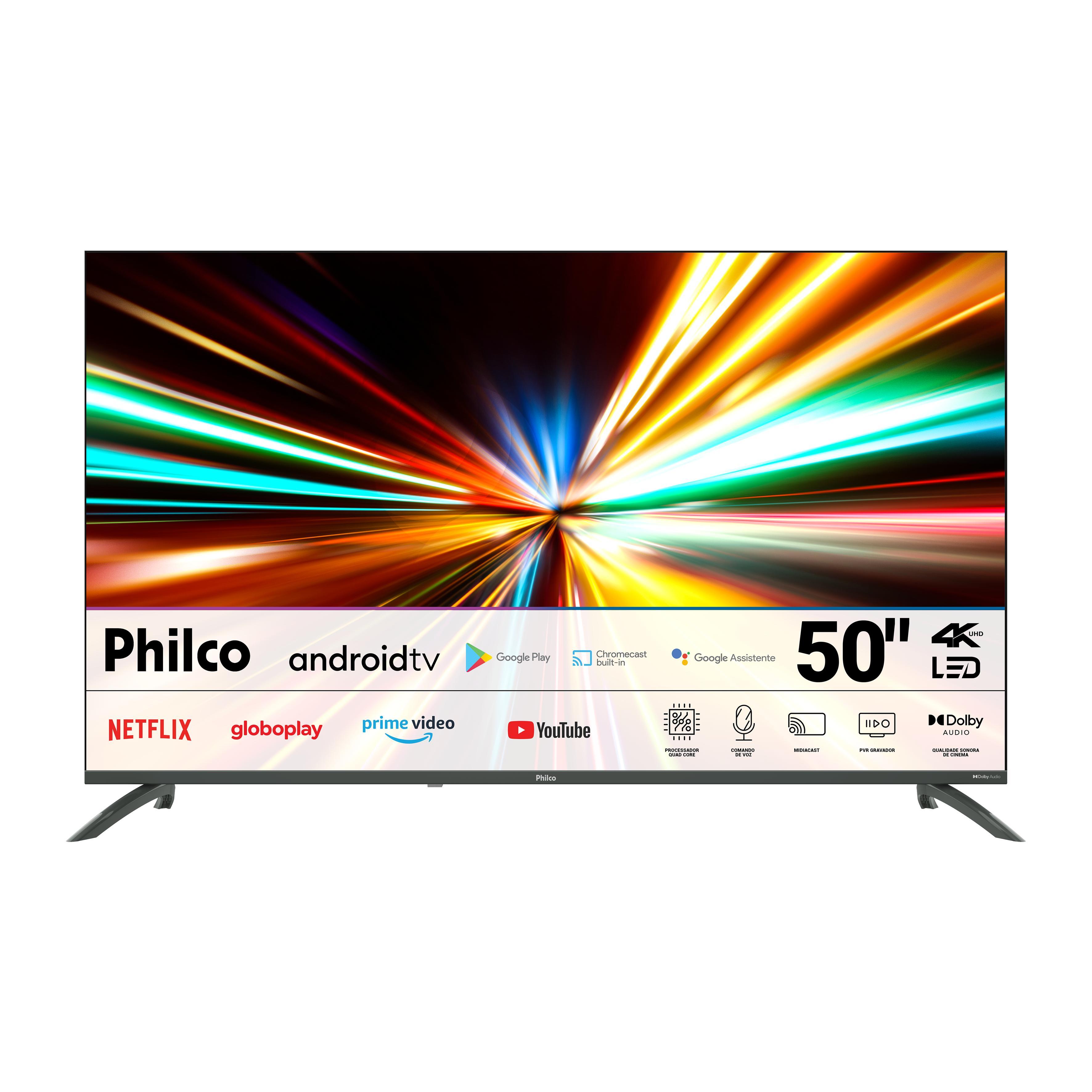 Smart TV 4K Philco P50EAA LED Android Dolby Audio 50" Space Gray