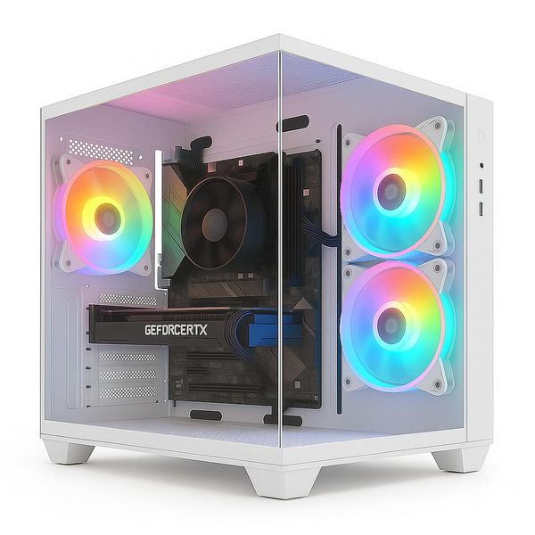 PC Gamer Skill Aquarium AMD Ryzen 7 5700G 16GB Geforce RTX 3060 12GB SSD 512GB M.2 Fonte 600W 80 Plus Branco SKA073