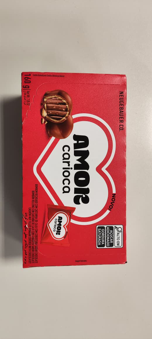 Bombom Chocolate Amor Carioca Neugebauer 160g Caixa Wafer Crocante