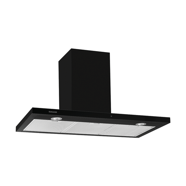 Coifa De Parede Suggar 90cm Granada Slim Touch Display Digital TP1191PT Preto 127v
