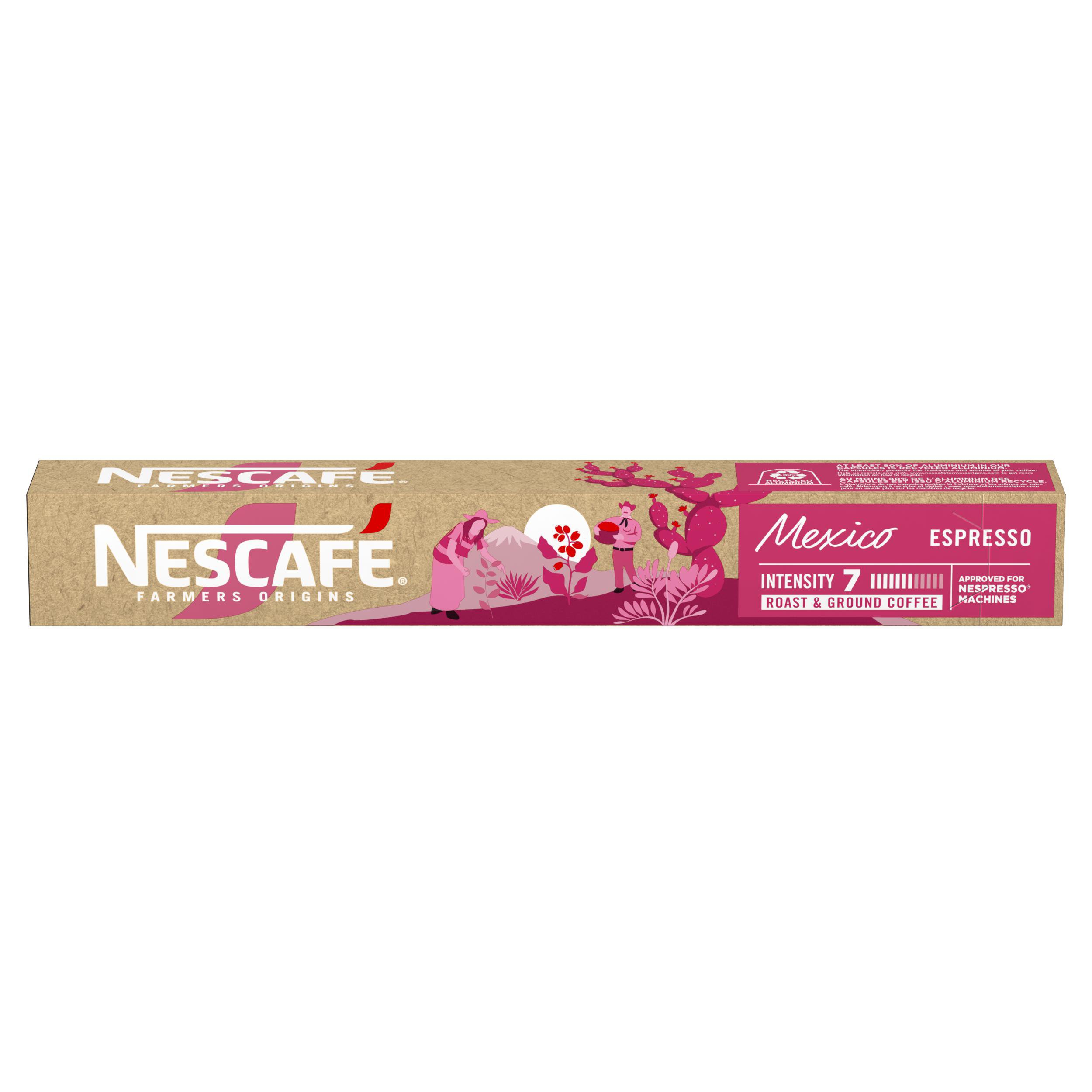 Café em Cápsula Espresso México Nescafé 10 Unidades 44g Sustentável