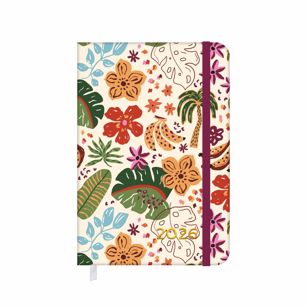 Agenda Naturale School Basics Diária 11,2x16,6cm Redoma Capa Dura
