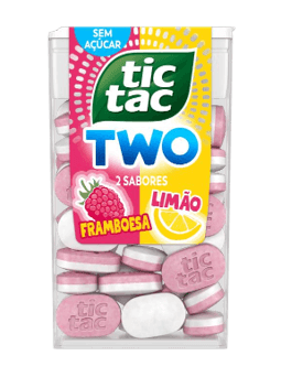 Drops Framboesa e Limão Tic Tac 38,5g Zero Açúcar